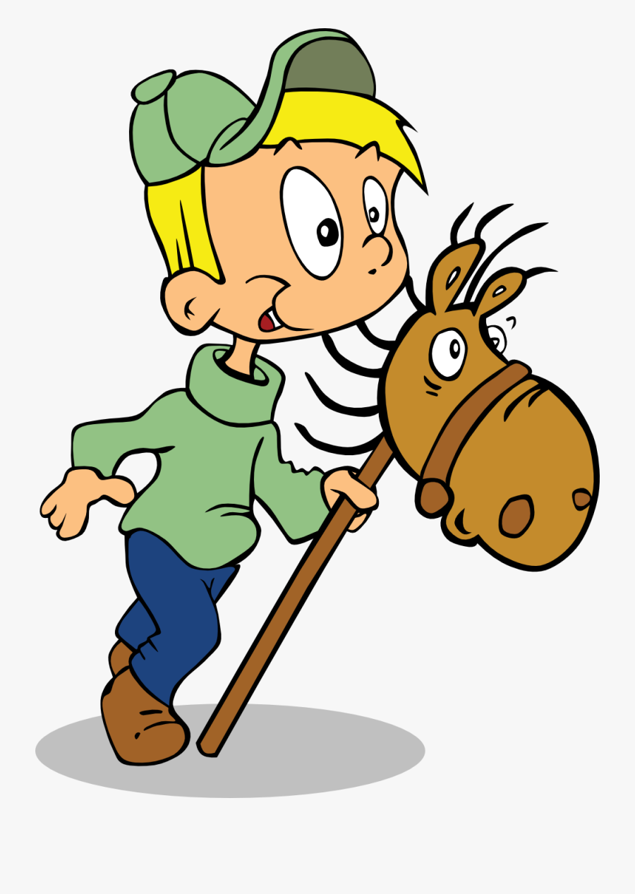 Boy On Toy Horse - Happy Birthday Rocking Horse, Transparent Clipart
