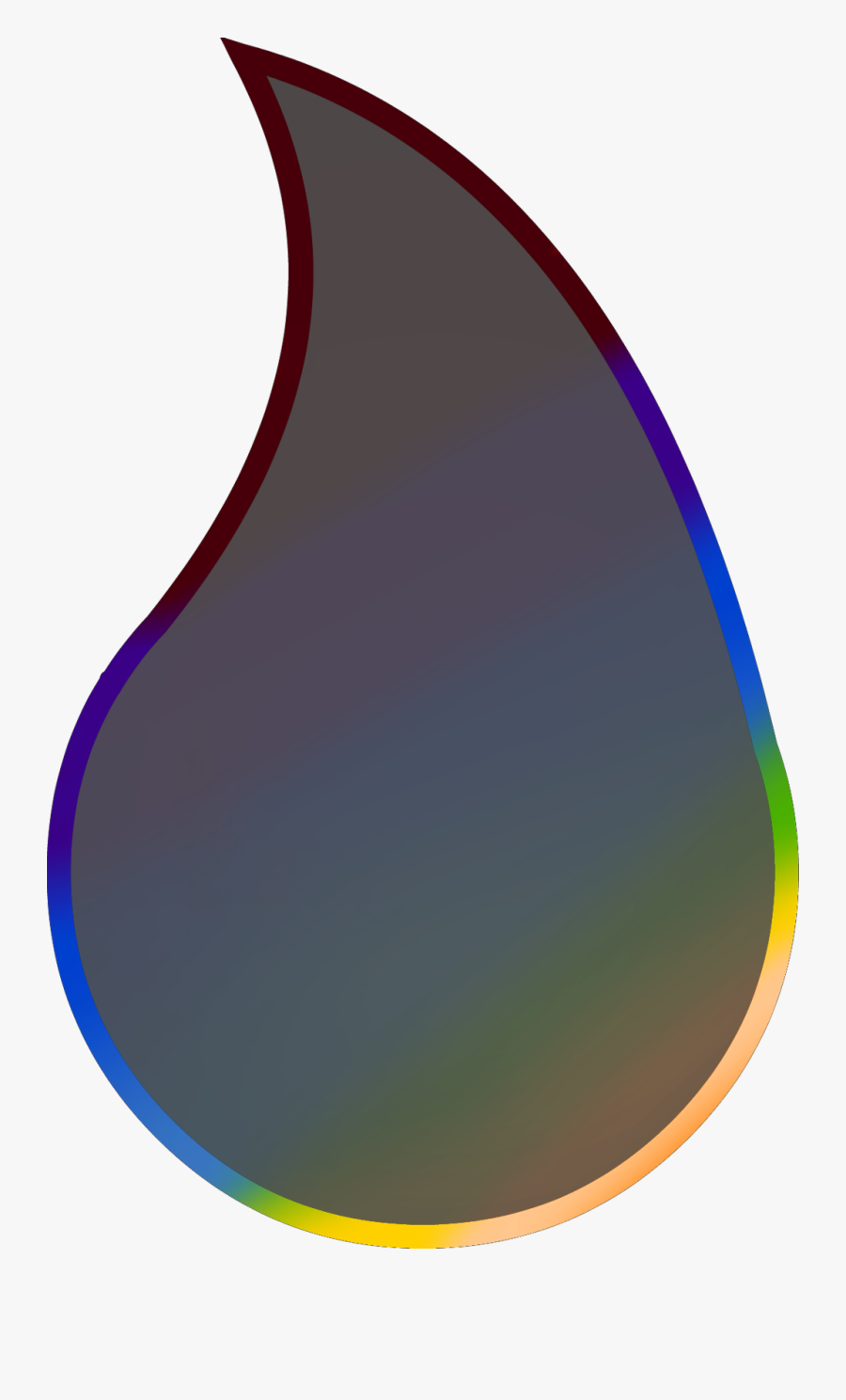 #rainbow #teardrop #freetoedit, Transparent Clipart