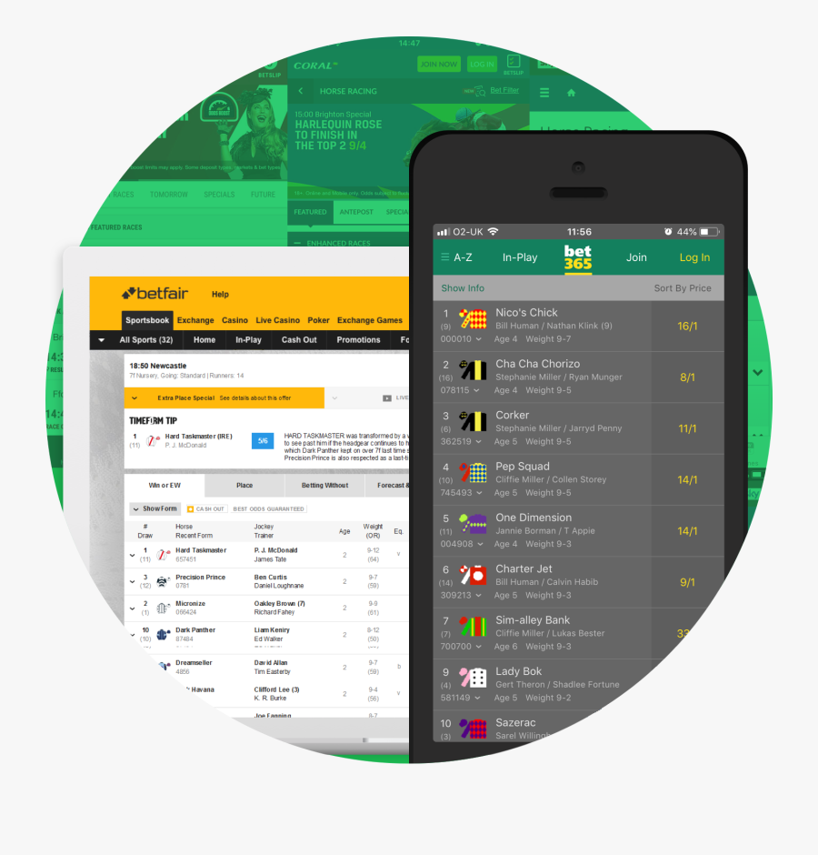 Intro Header Circle Image Horse Racing - Mobile Phone, Transparent Clipart