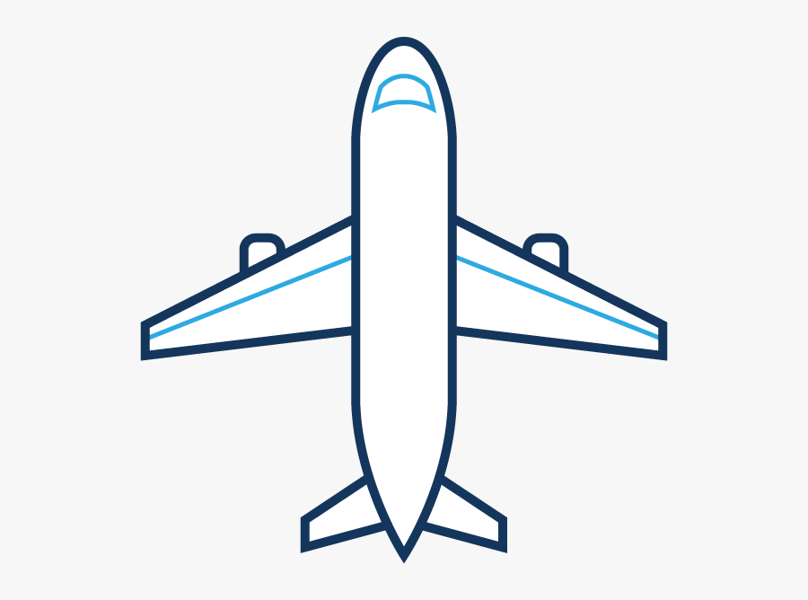 Mode Of Transport Outline Clipart , Png Download - Airplane Sketch Top View, Transparent Clipart