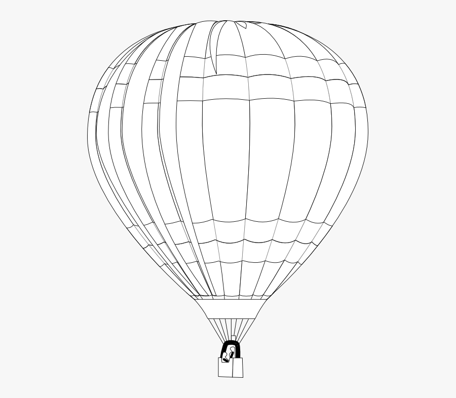 Balloon Balloon Black White Line Art 555px - Balloon, Transparent Clipart