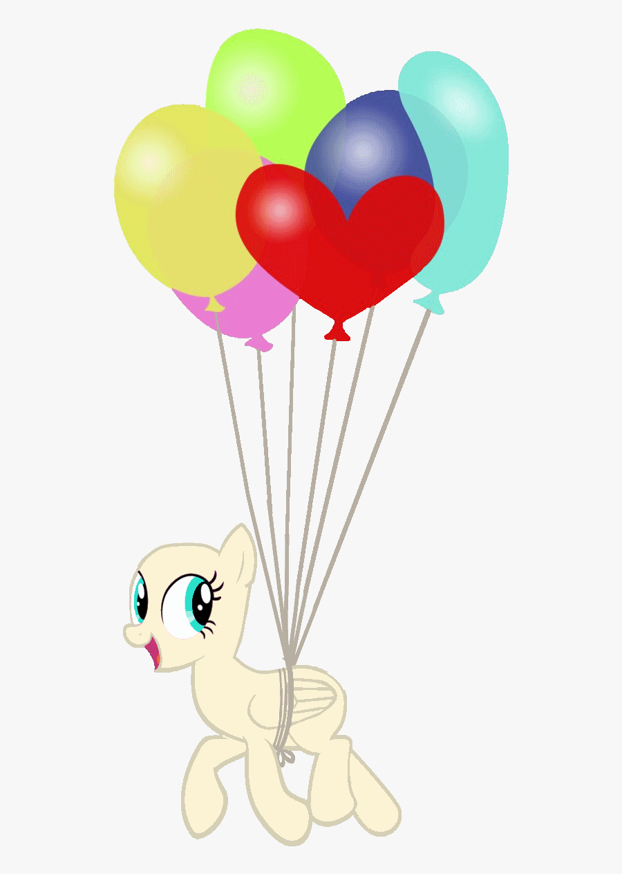 Jpg Black And White Library Balloon Pony Base By Pr - My Little Pony Base Balloons, Transparent Clipart