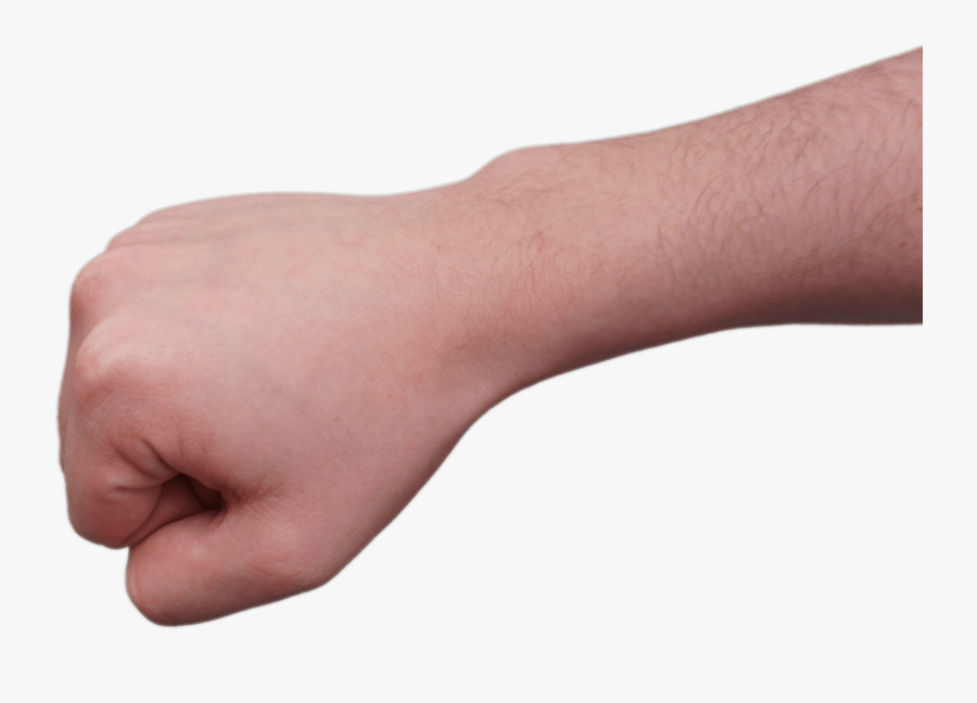 Clenched Fist And Forearm Clip Arts - Elbow, Transparent Clipart