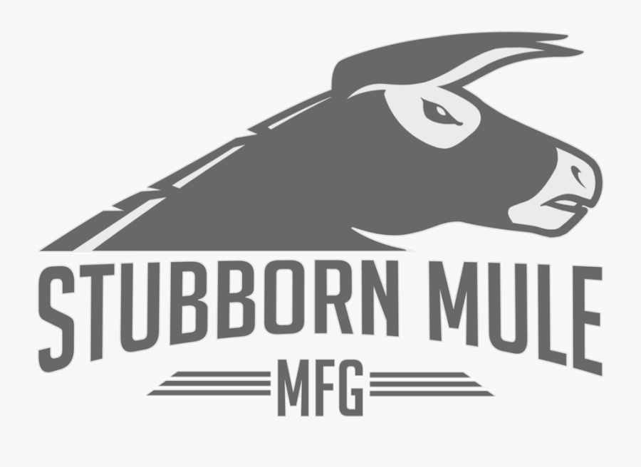 Stubborn Mule Logo Header - Bull, Transparent Clipart