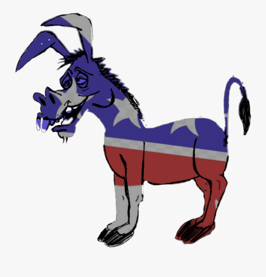 #donkey #mule #democrat #left - Cartoon, Transparent Clipart