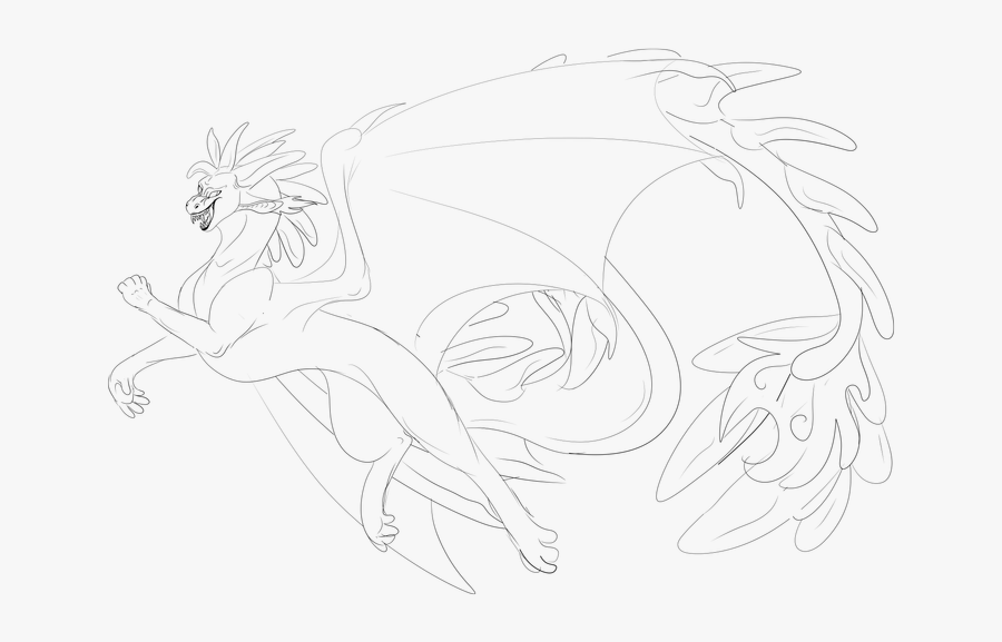 Fist Pump Lineart - Sketch, Transparent Clipart