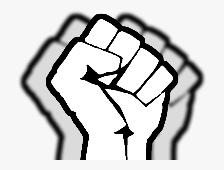 Clip Art Drawing Fists Huge - Black Power Coloring Pages, Transparent Clipart