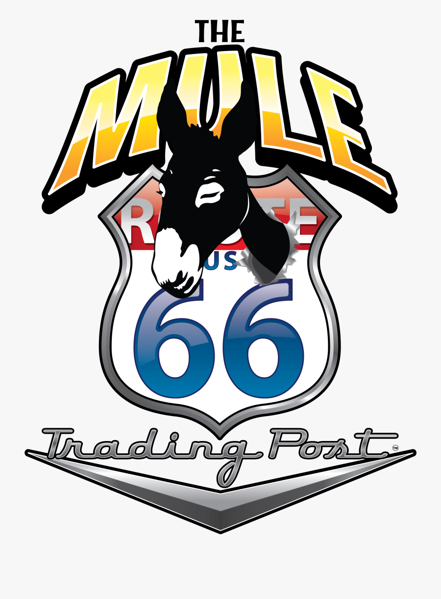 The Mule Trading Post On Route - Illustration, Transparent Clipart