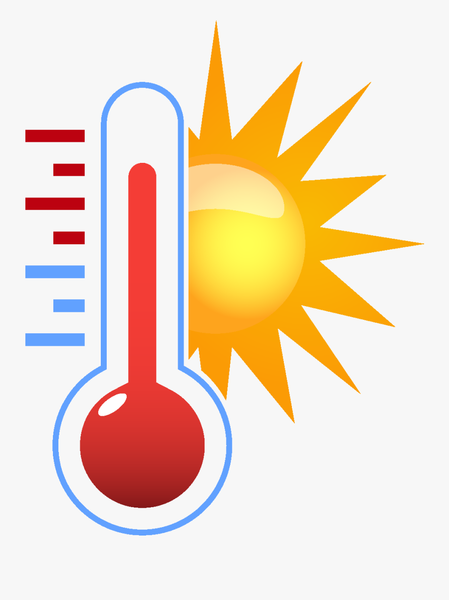 Cartoon Sun Temperature Element - Transparent Background Temperature Png, Transparent Clipart