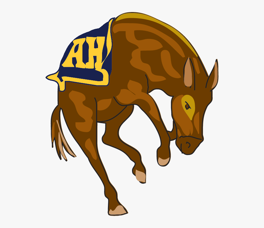 Bucking Cartoon Mule 300 Dpi / Rgb / Png - Alamo Heights High School Logo, Transparent Clipart