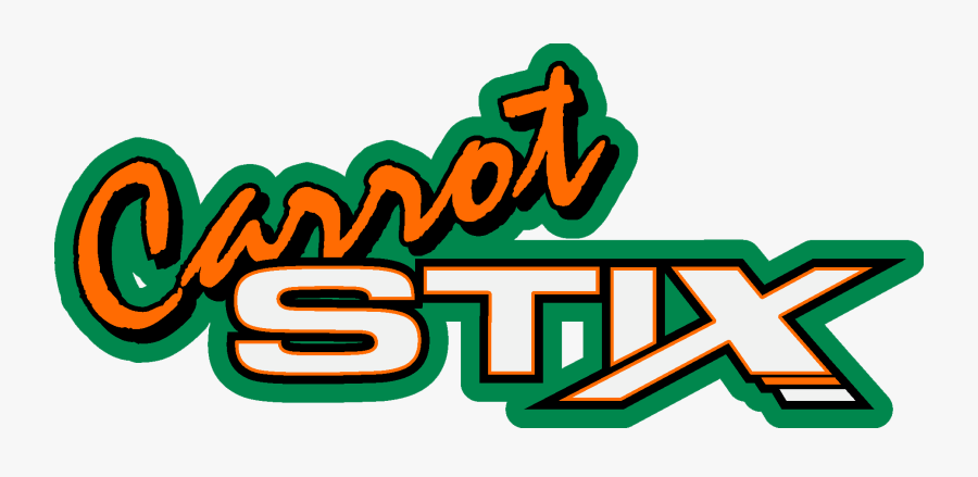 Carrot Stix Rods Logo, Transparent Clipart