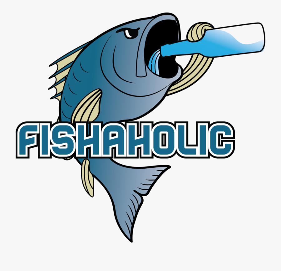 Fishaholic Fish Boat/kayak/car Decal - Fishaholic Logo, Transparent Clipart