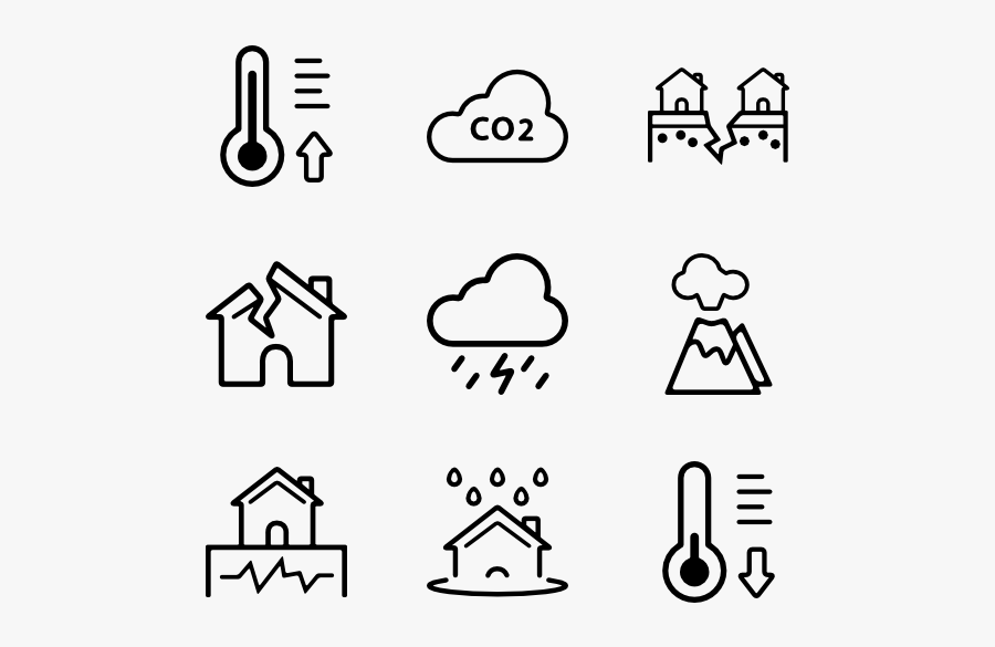 Adverse Phenomena - New Year Icons Png, Transparent Clipart