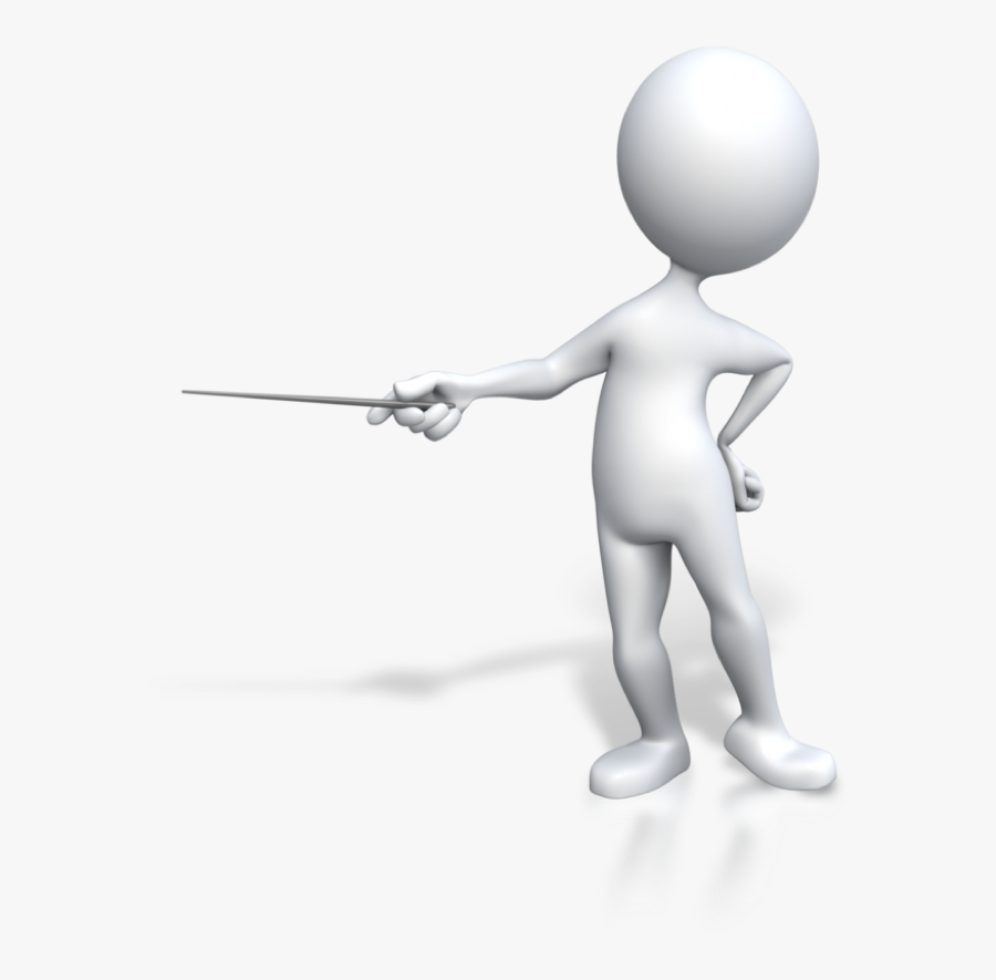 Stick Figure Pointing Transparent, Transparent Clipart
