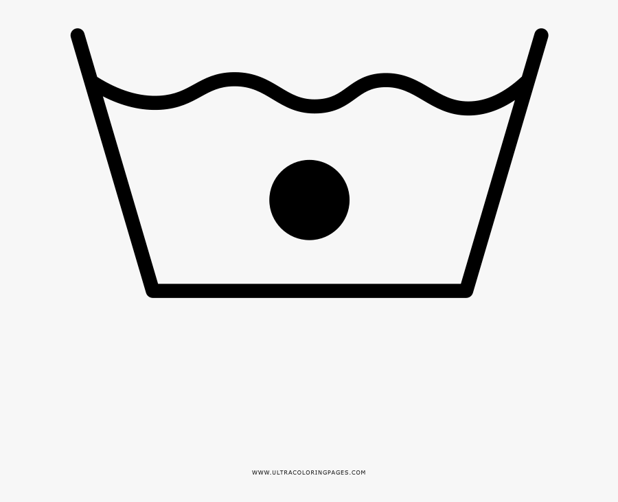 Water Temperature Coloring Page - Wash 30 Degrees Icon, Transparent Clipart