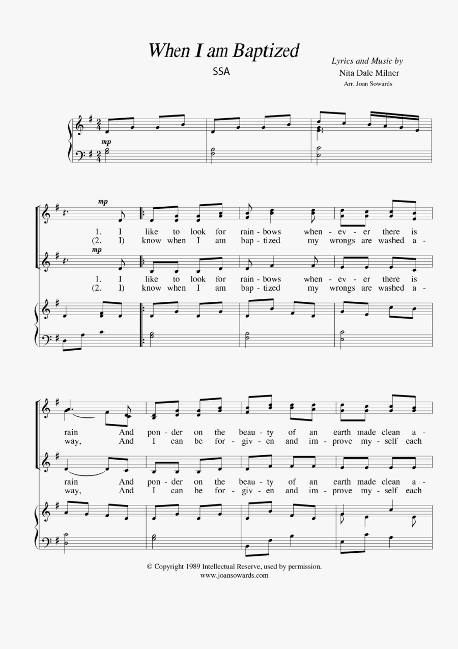 Sheet Music Picture - Am Baptized Flute Sheet Music, Transparent Clipart