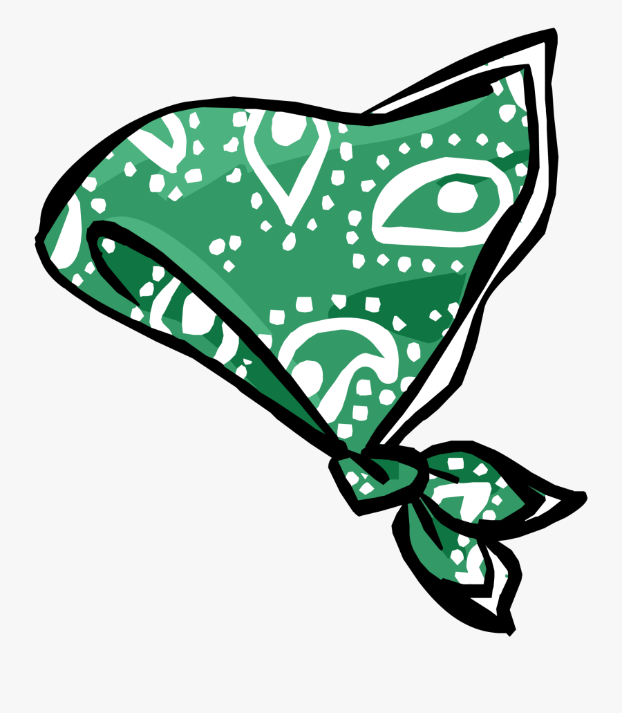 Club Penguin Rewritten Wiki - Green Bandana Png, Transparent Clipart