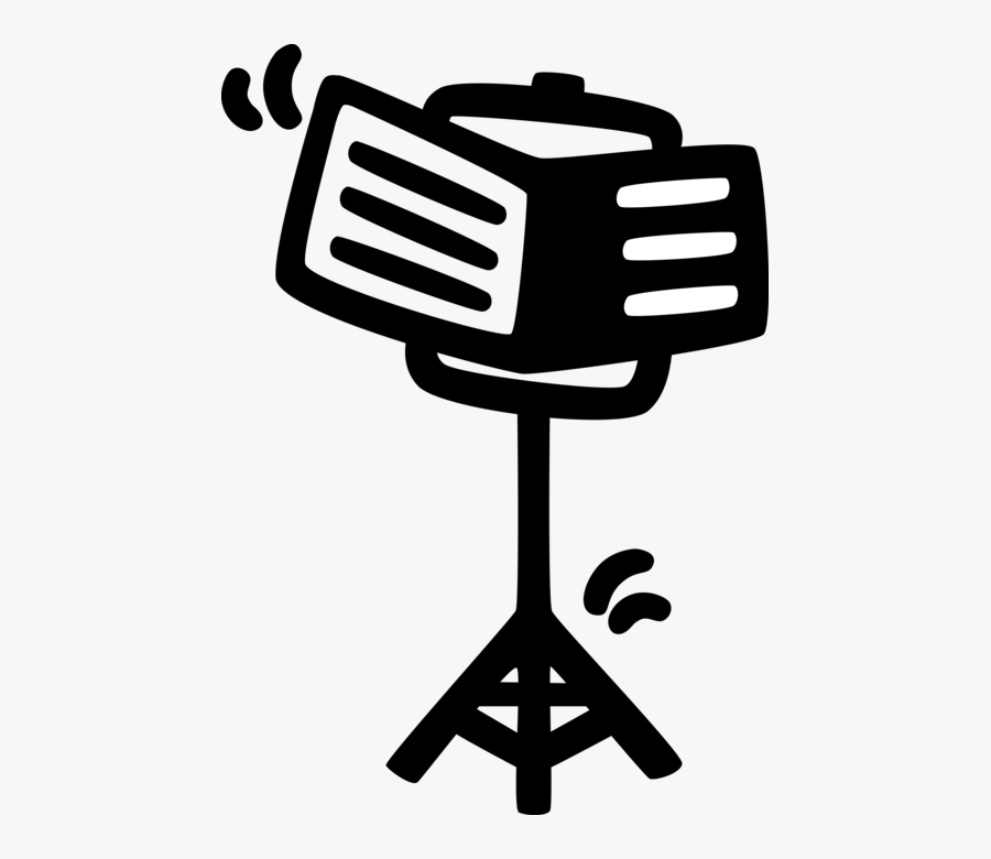 Vector Illustration Of Musician"s Music Stand Holds, Transparent Clipart