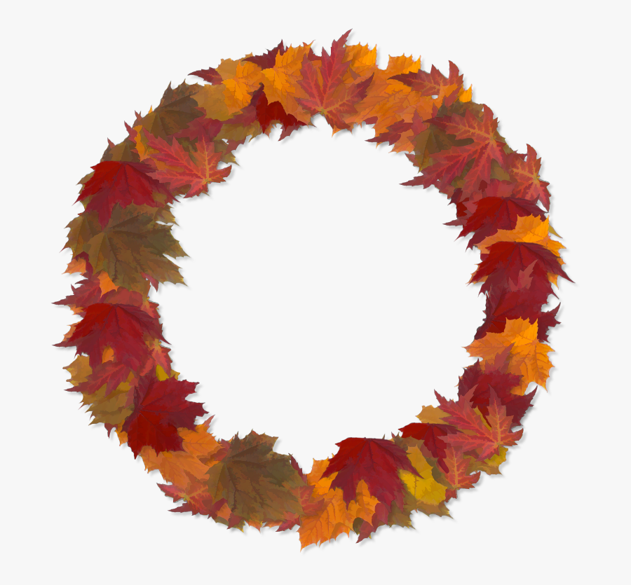 Frame Autumn Leaves 01 Autumn Leaves, Scrap, Clip Art, - Circle Of Leaves Fall, Transparent Clipart