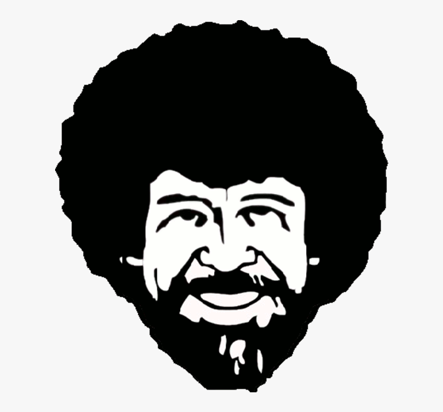 bob-ross-line-drawing-free-transparent-clipart-clipartkey