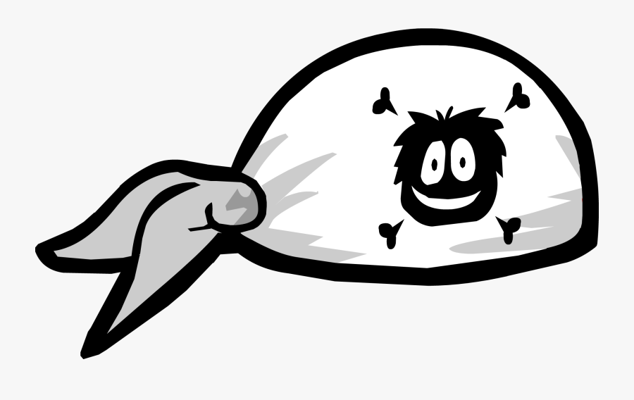 Pirate Bandana Clip Art - Pirate Bandana Coloring Page, Transparent Clipart