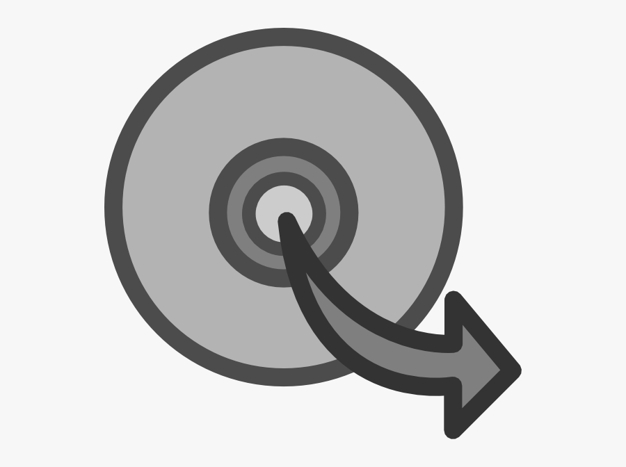 Cd With Arrow Svg Clip Arts - Icon, Transparent Clipart