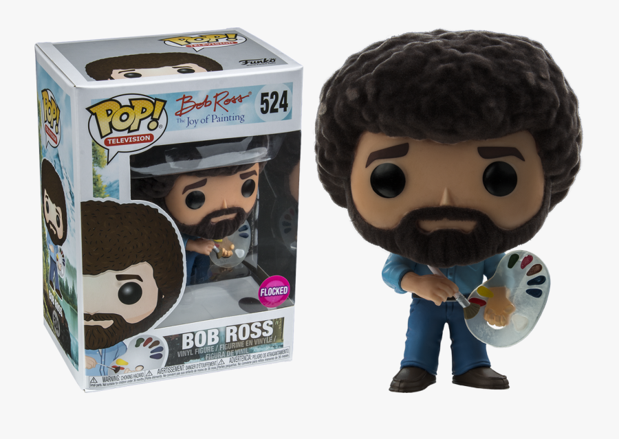 The Joy Of Painting - Pop Vinyl Bob Ross, Transparent Clipart