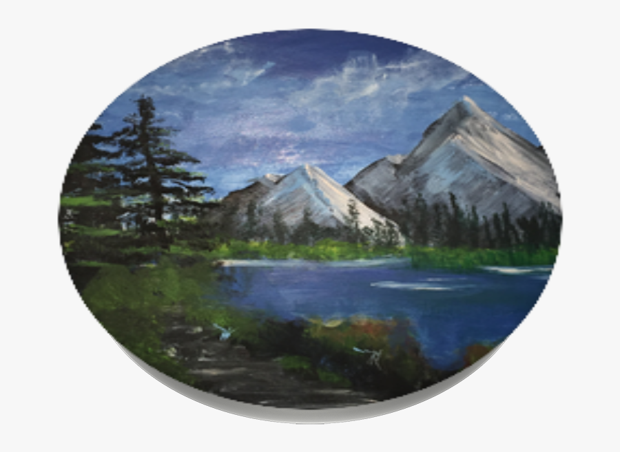 Bob Ross Recreation, Popsockets - Mount Scenery, Transparent Clipart