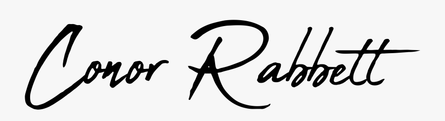 Conor Rabbett - Calligraphy, Transparent Clipart