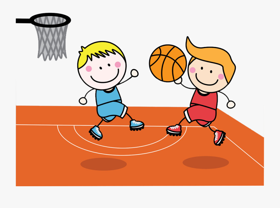 Transparent Plains Clipart - Clip Art Of Playing Basketball, Transparent Clipart