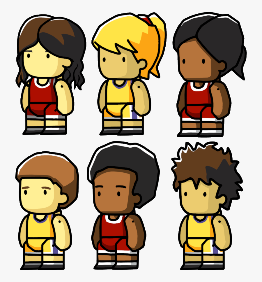 Basketball Player Male - Scribblenauts Basketball, Transparent Clipart