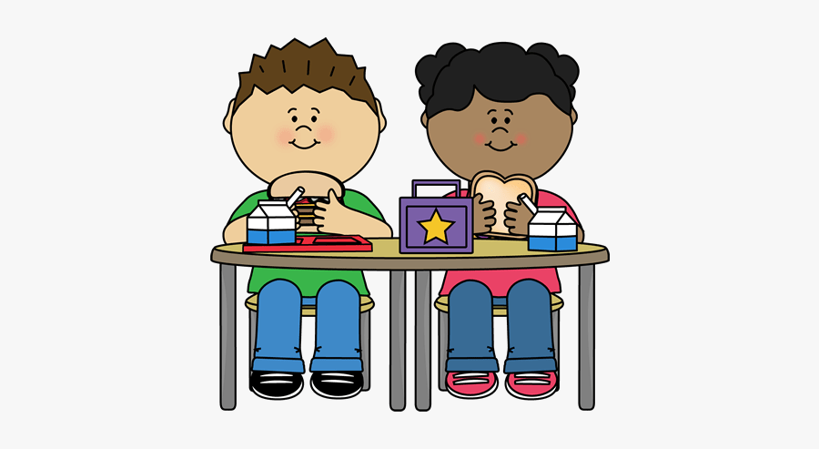 Kids Eating Lunch Clipart, Transparent Clipart