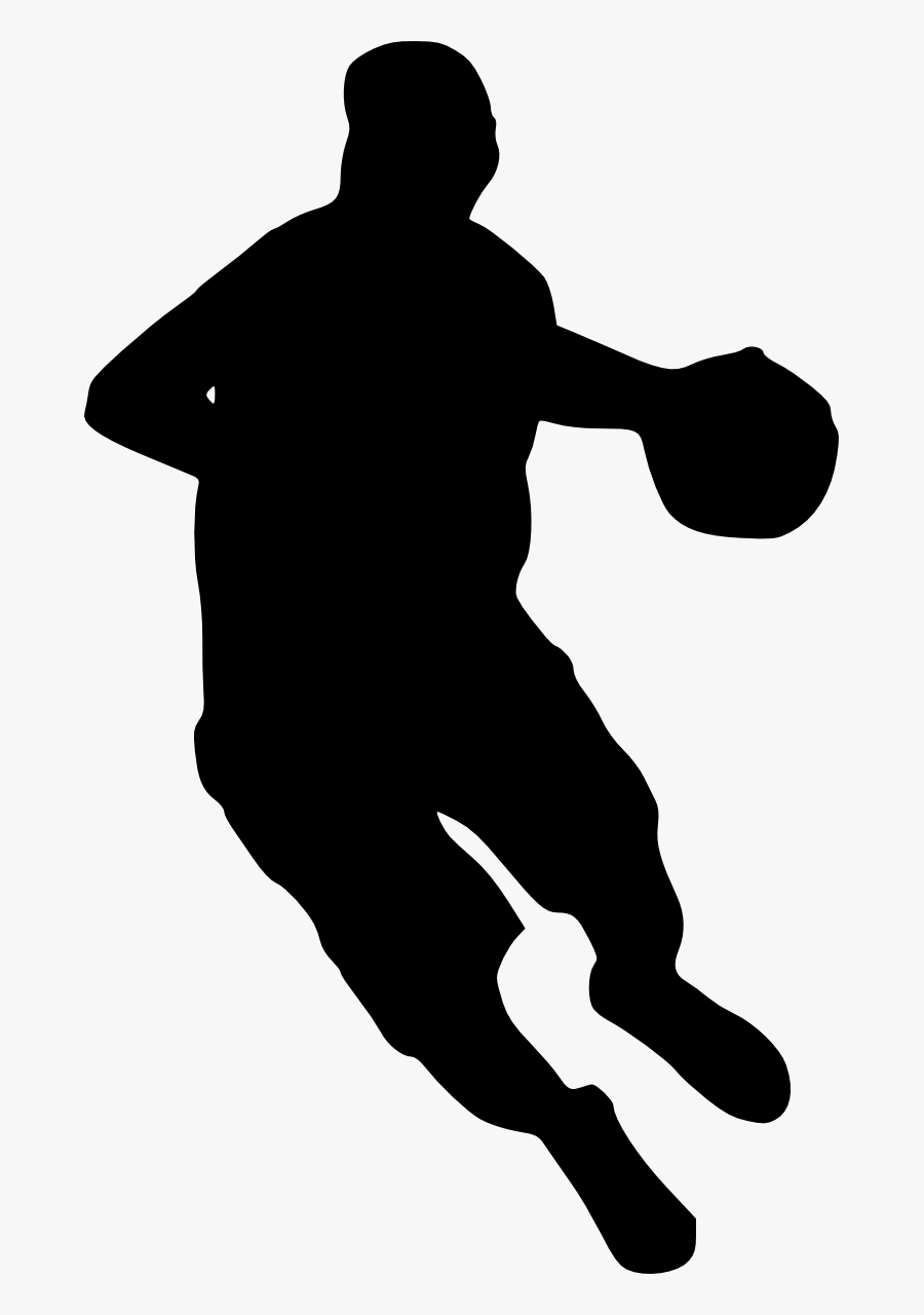 Silhouette Basketball Png, Transparent Clipart