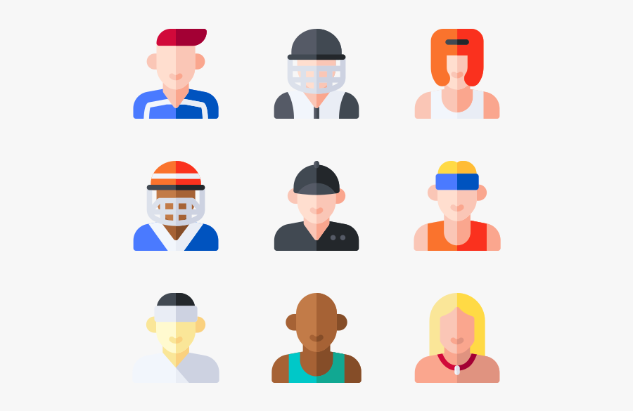 Sport Avatars, Transparent Clipart