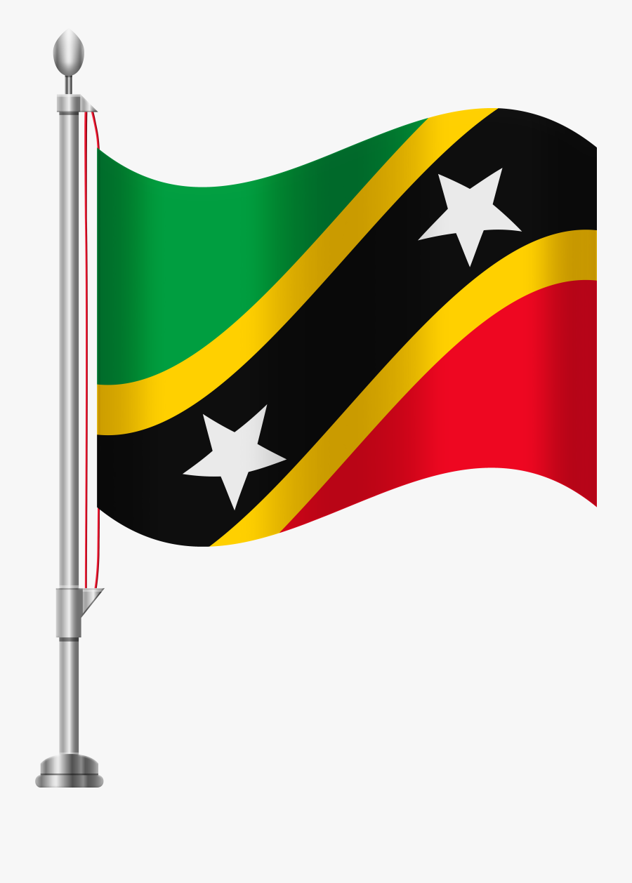 St Kitts And Nevis Flag Png Clip Art, Transparent Clipart