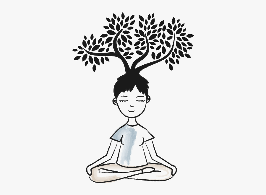 Meditation Clipart Black And White, Transparent Clipart