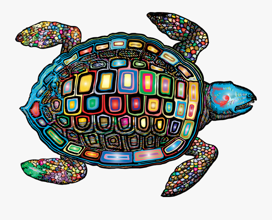 Sea Turtle, Animal, Vintage, Line Art, Turtle, Marine - Mandala Cute Turtle Png, Transparent Clipart