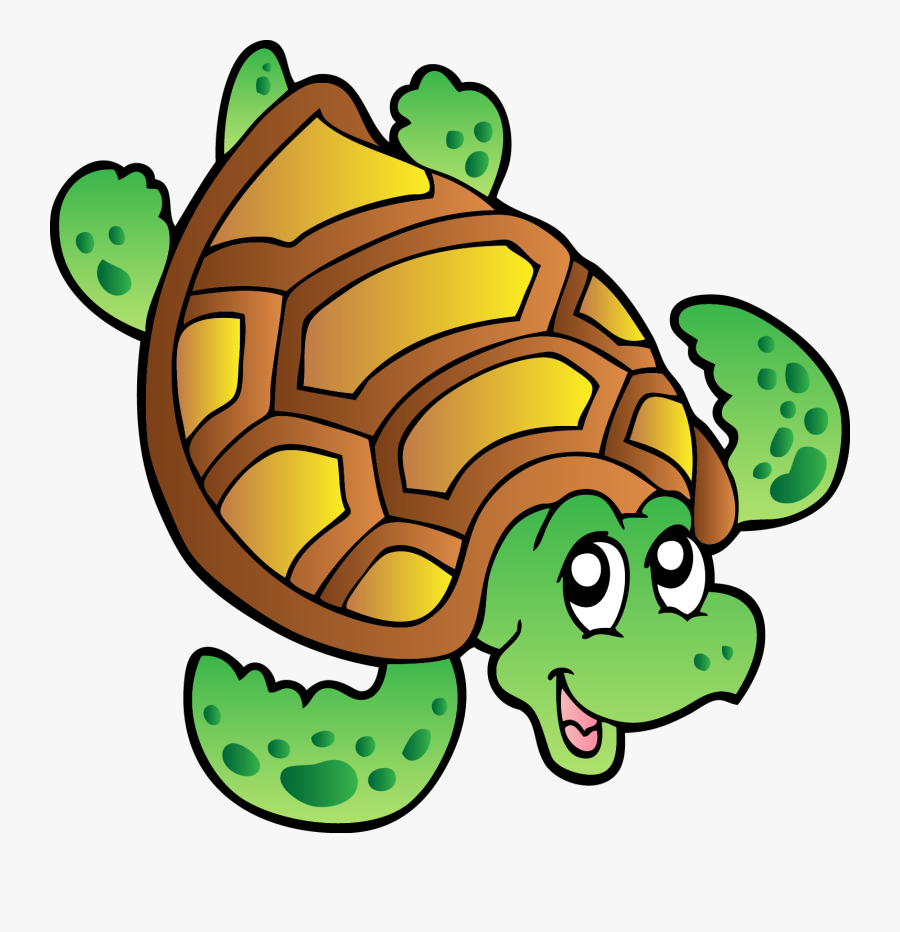 Turtle Sea Clip Art - Transparent Cartoon Sea Turtle, Transparent Clipart