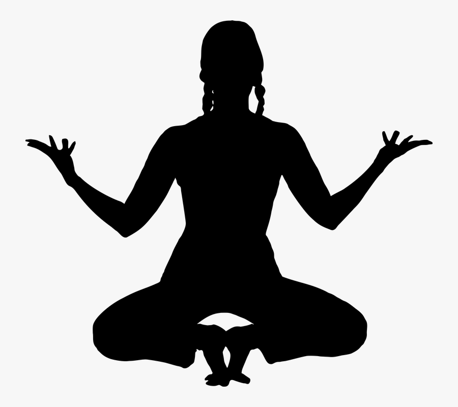 Meditation, Yoga, Silhouette, Exercise, Female, Fitness - Meditation 4k, Transparent Clipart