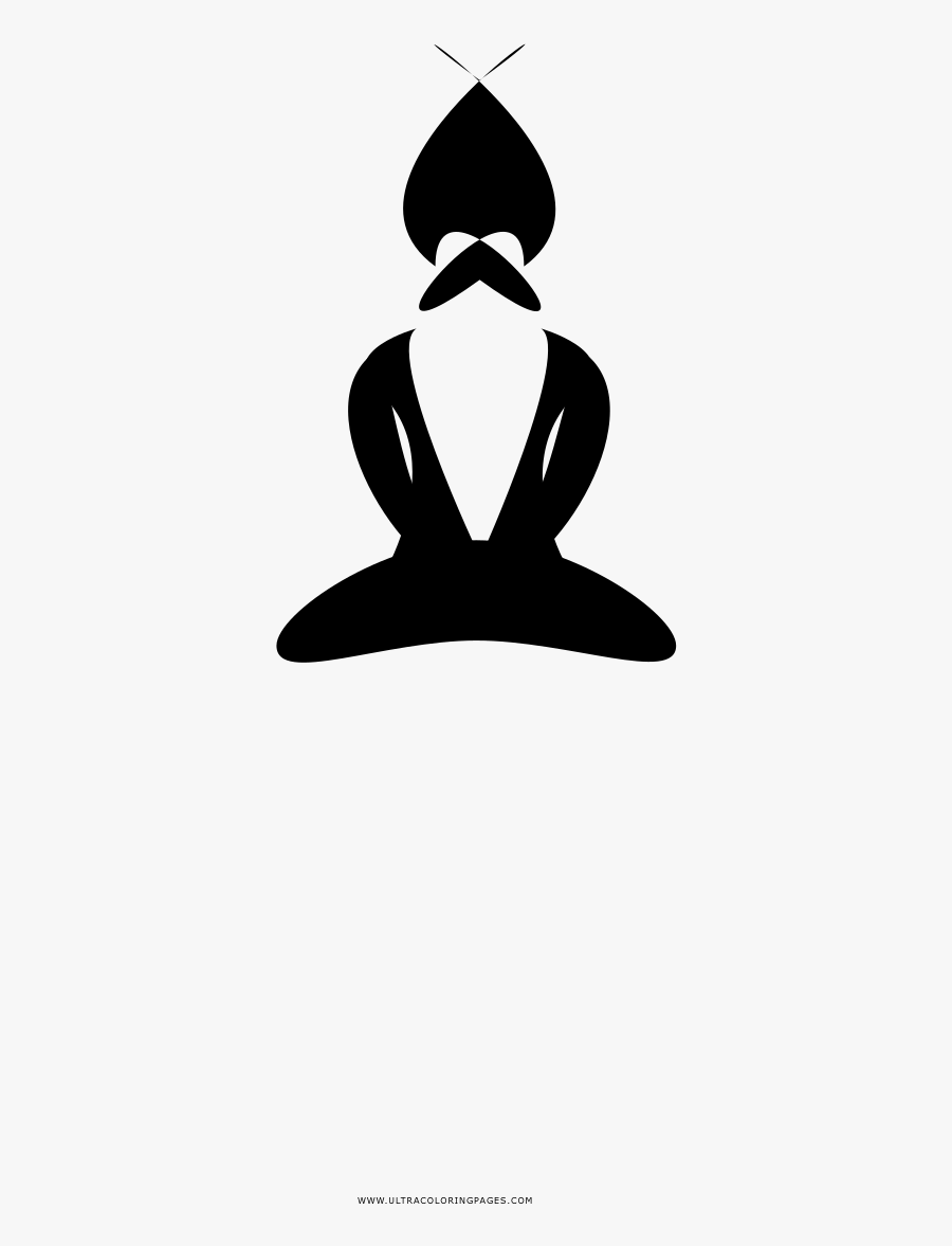 Sikh Meditation Coloring Page - Illustration, Transparent Clipart