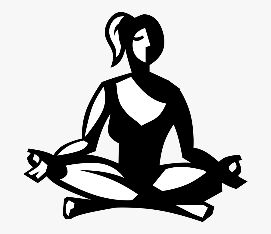 Transparent Yoga Vector Png - Sitting, Transparent Clipart
