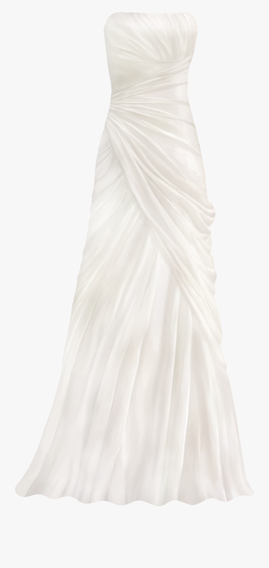 Wedding Dress Png Clip Art - Gown, Transparent Clipart