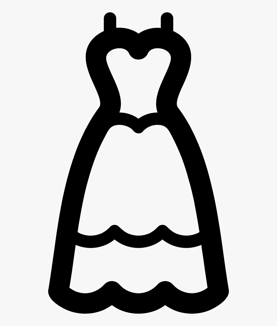 Wedding Dress - Dress Free Png Icon, Transparent Clipart