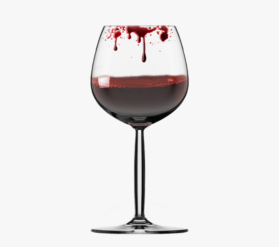 I Like Red Wine Because No One Can Really Be Sure Whether - Blood In A Wine Glass, Transparent Clipart