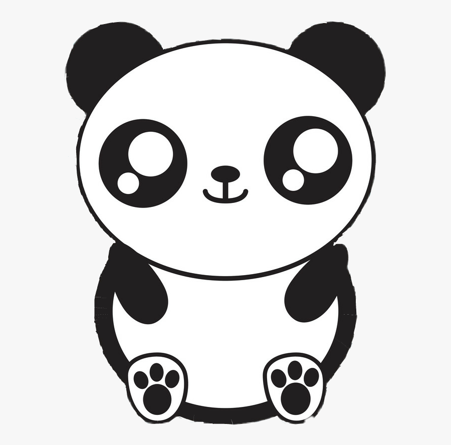 Kawaii Cute Animal Drawings Clipart , Png Download - Panda Kawaii, Transparent Clipart