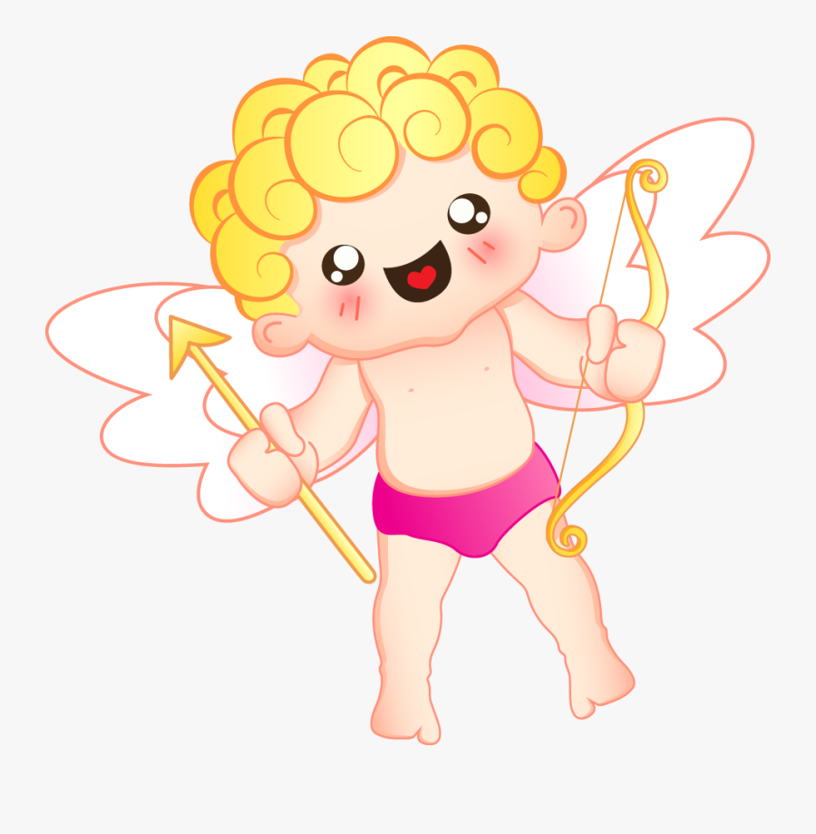 Cupid Clipart Kawaii - Cute Cupid Png, Transparent Clipart