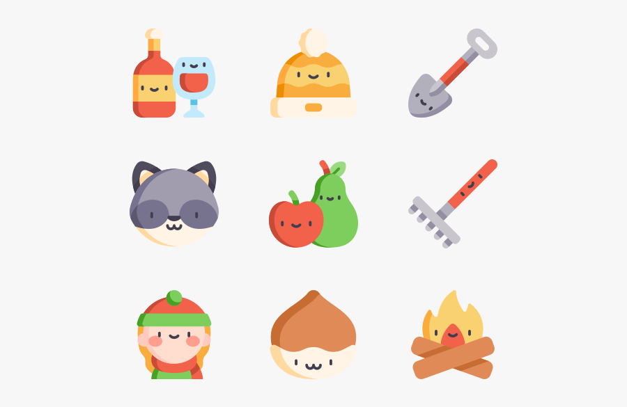 Autumn Icon Vector Png, Transparent Clipart