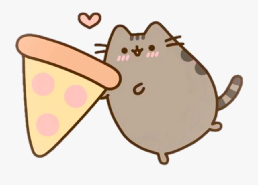 Pizza Clipart Kawaii - Pizza Pusheen Cat Food, Transparent Clipart