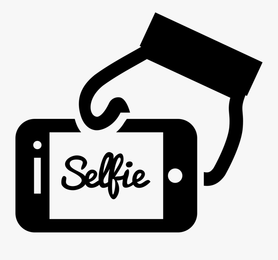 Selfie On Phone Screen - Selfie Icon Transparent Background, Transparent Clipart
