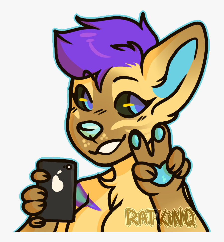[ych/fursona/nma] Selfie - Cartoon, Transparent Clipart